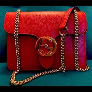 NEW Gucci Leather Crossbody Bag 510304